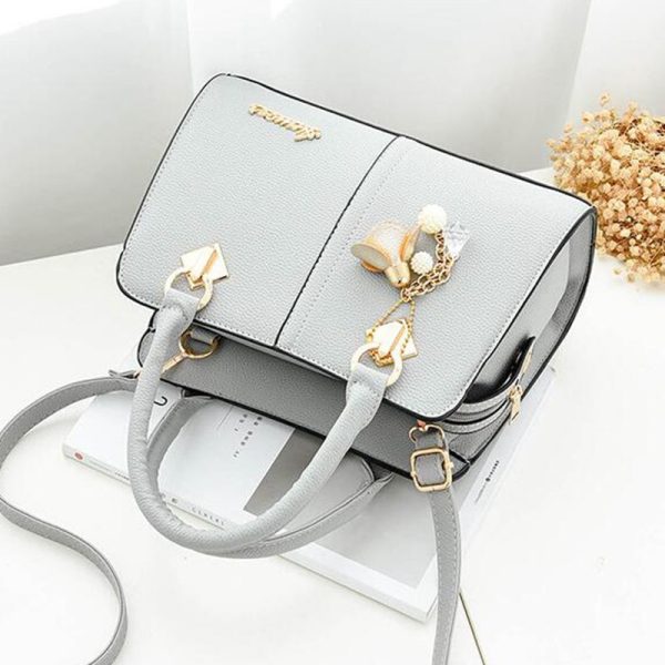 Women hardware ornaments solid totes handbag high quality lady party purse casual crossbody messenger shoulder bags - Image 6