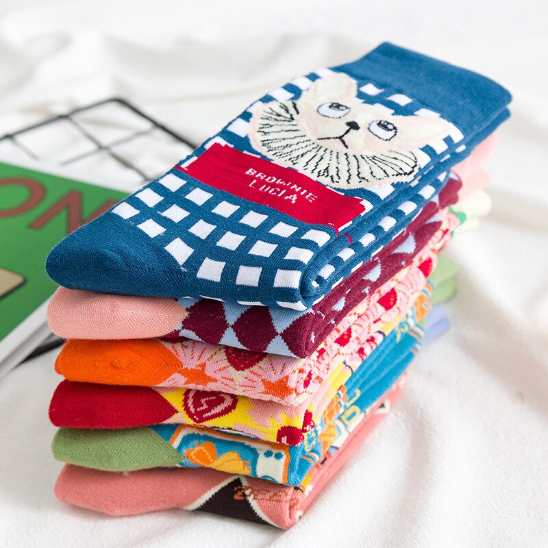 Vanessa's Colorful Vintage Knitted Socks for Women's Cool Style - Image 4
