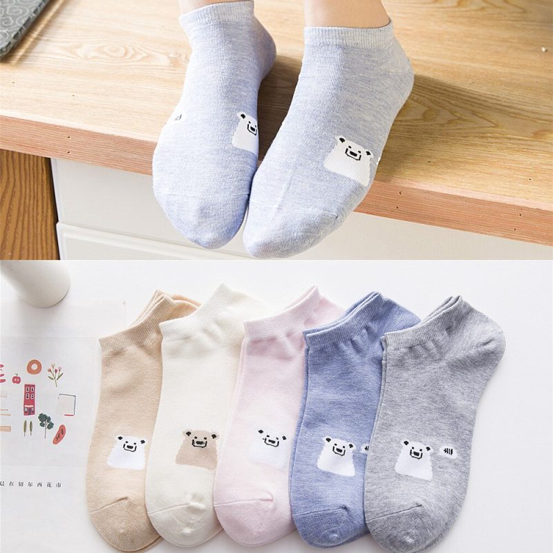 Vanessa's Cartoon Animal Women's Socks - Pack of 5 Pairs - Image 4