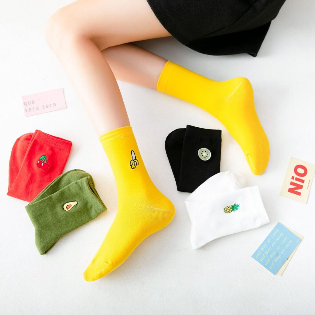 5Pairs/Lot Summer Korea Cartoon Animal Cotton Ankle Socks Women's Socks - Image 5