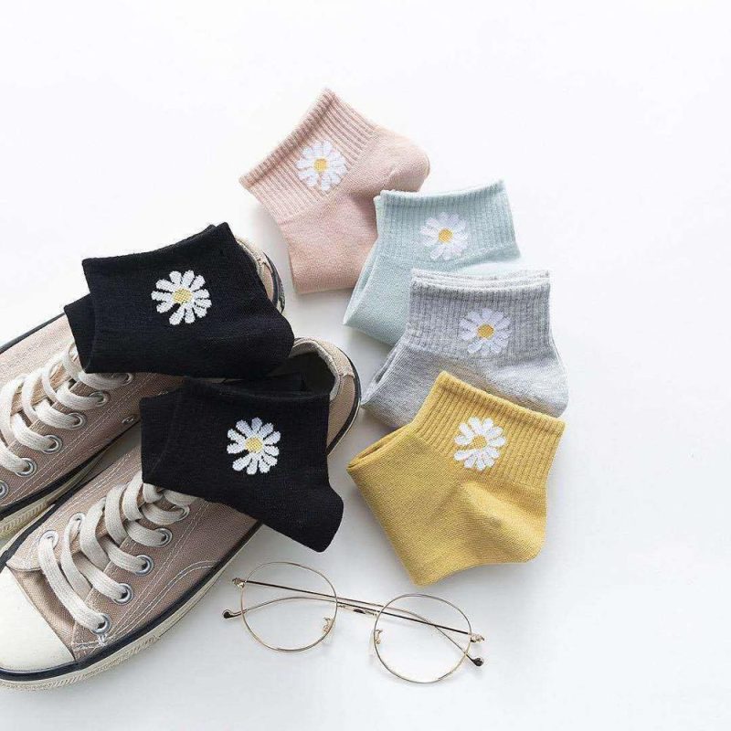 Sexy Lace Fishnet Mixed Fiber Transparent Funny Happy Stretch Elastic Socks - 5 Pairs Pack - Image 5