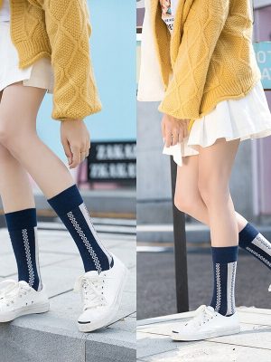 Vanessa’s Colorful Striped Cotton Sport Socks