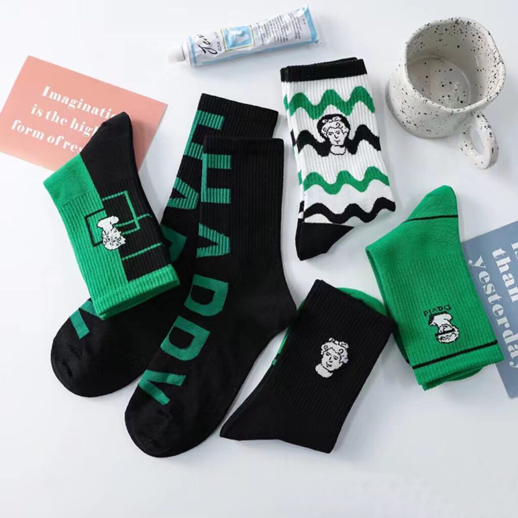 Unisex Hip Hop Unisex Happy Fruits And Cartoon Socks - Image 3