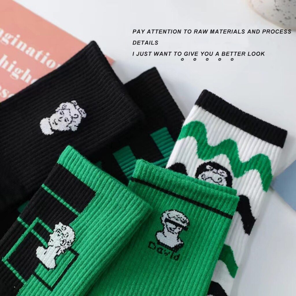 Unisex Hip Hop Unisex Happy Fruits And Cartoon Socks - Image 4