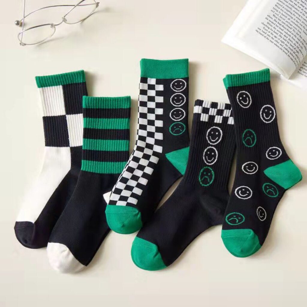Unisex Hip Hop Unisex Happy Fruits And Cartoon Socks - Image 5