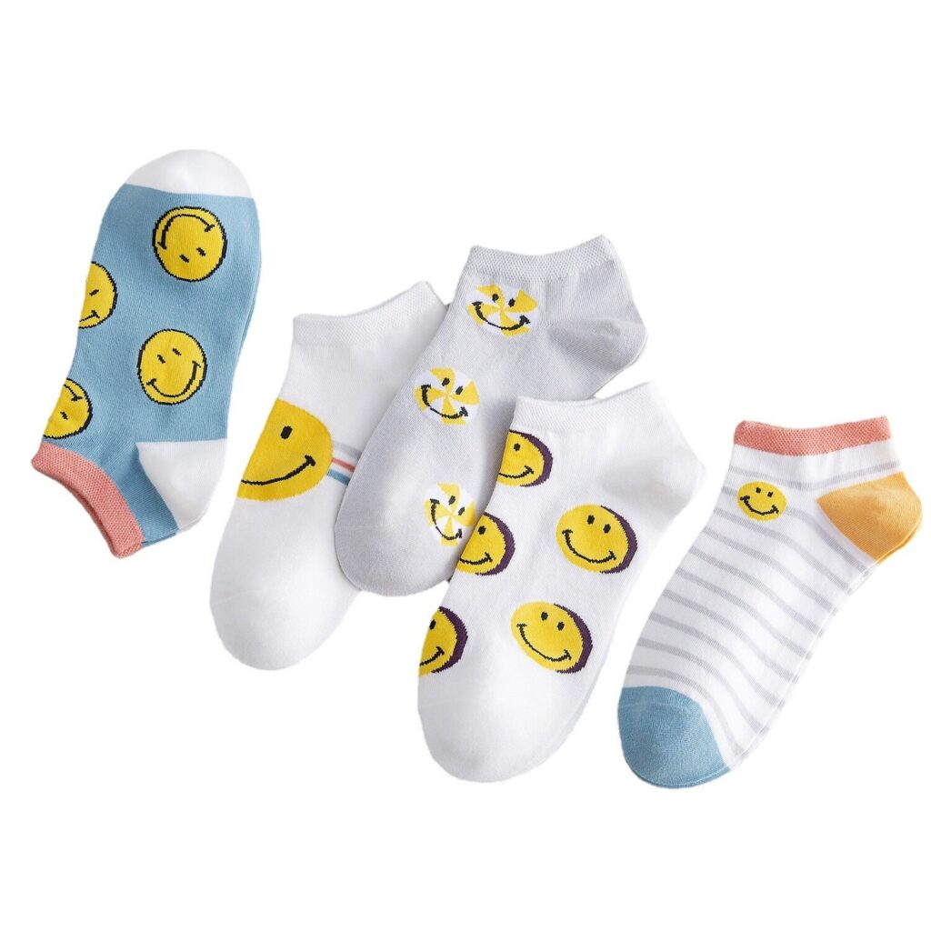 Vanessa's Happy Cartoon Calcetines Women's Harajuku Style Socks 5 Pairs - Image 5