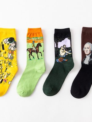 Vanessa’s Retro Personality Art Van Gogh Women/Men Socks