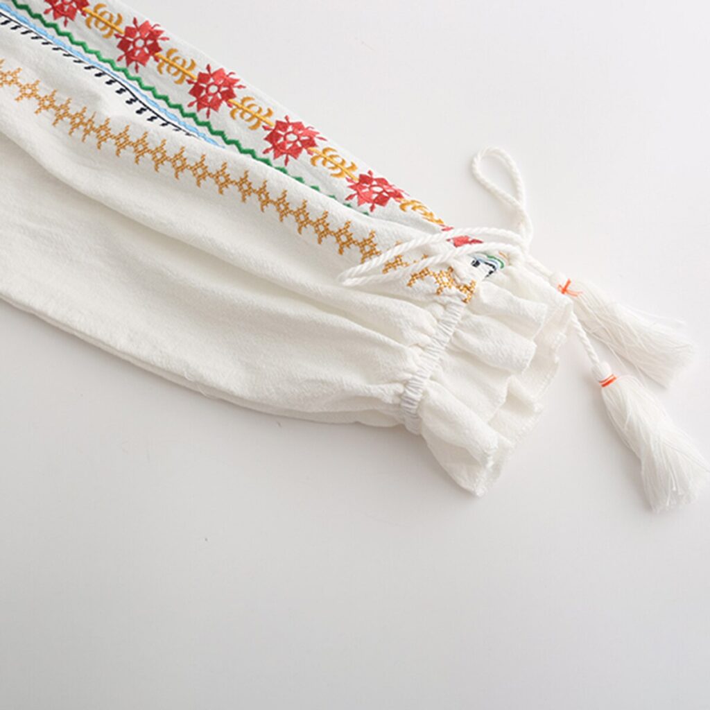 Spring Summer Women Dress Long Sleeve Boho Embroidery Dresses Loose Casual Long Dress Robe Beach Female Vestidos - Image 6