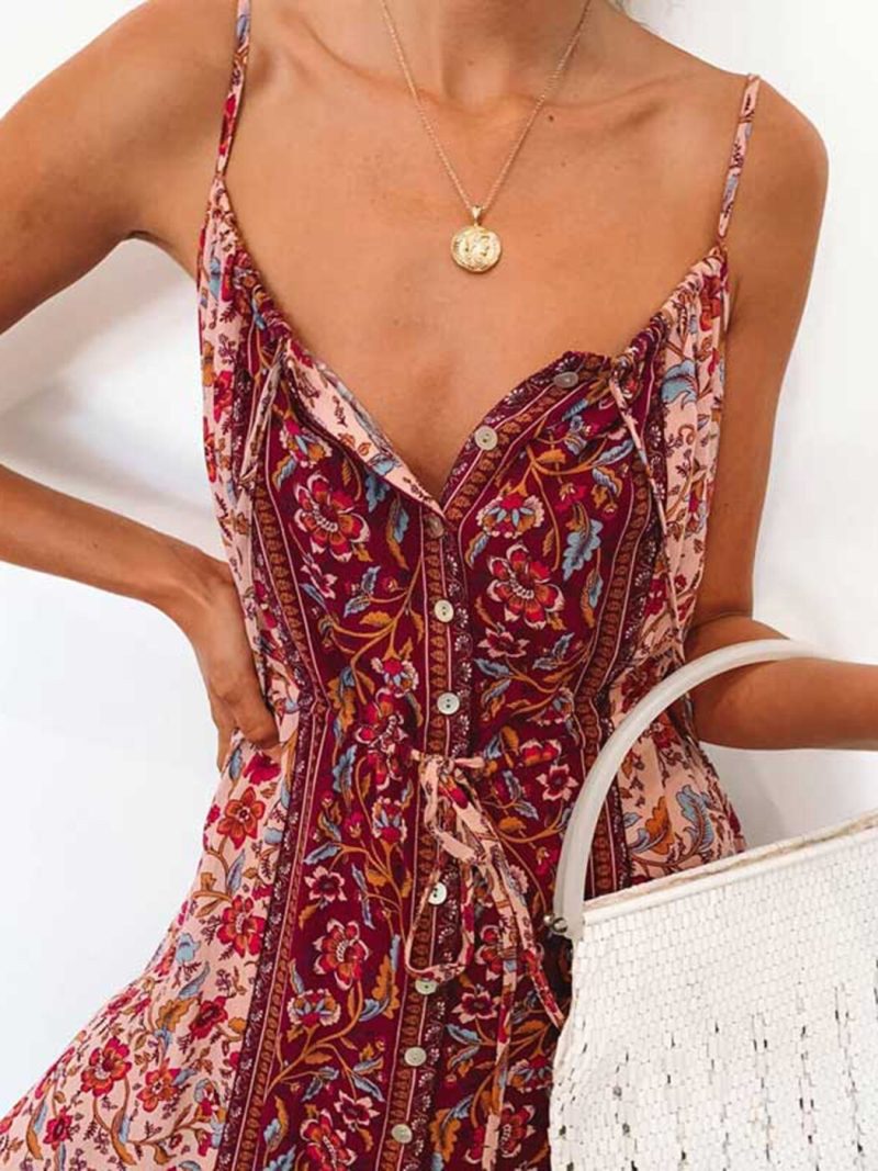 Sleeveless Sexy Strap Summer Dress Women A-Line Midi Dresses Female Long Boho Dress Casual Ladies Party Beach Dresses - Image 3