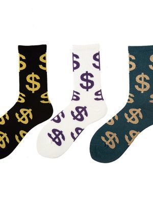 Unisex Street Wear Hip Hop Skate Trendy Crew Socks