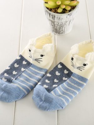 Women Cotton Socks Stereoscopic Cute Animal Female Kawaii Cat Socks