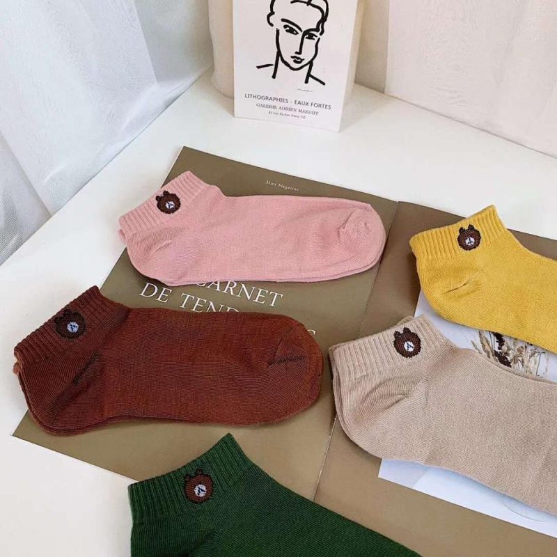 Vanessa's Bear Cotton Low-Cut Sports Boat Socks - Image 3