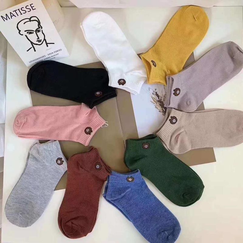 Vanessa's Bear Cotton Low-Cut Sports Boat Socks - Image 6