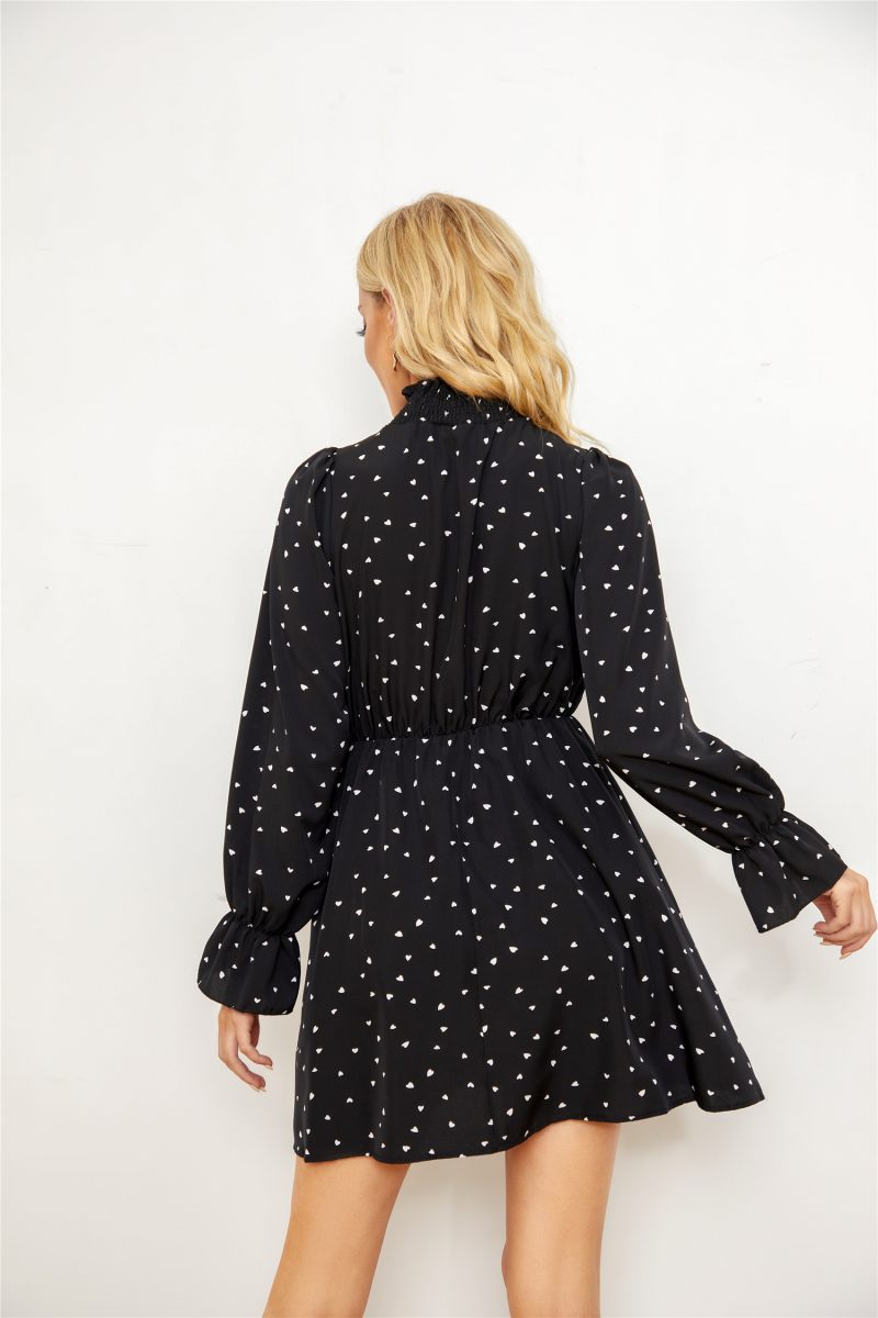 Elegant Heart Long Sleeve Dress - Image 2
