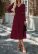 V Neck Smocking Solid Color Dress