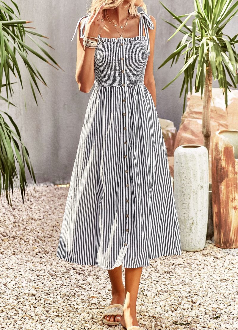Elegant Striped Dress - Spring & Summer - Image 5
