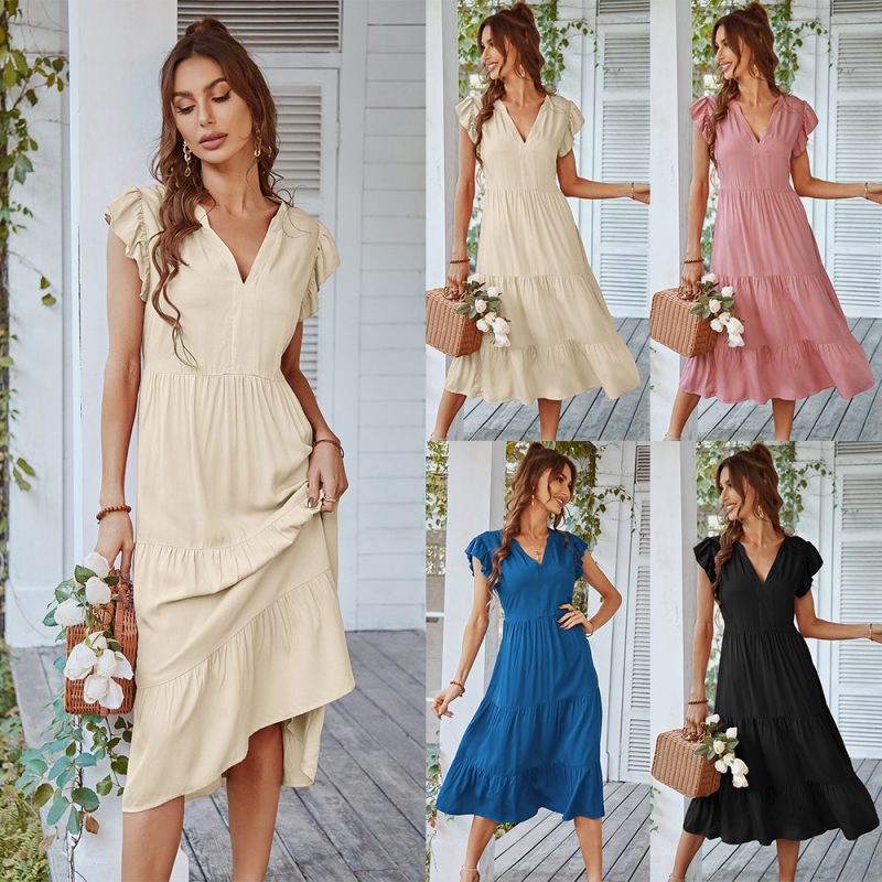 Sexy V-neck Babydoll Dress - Image 4