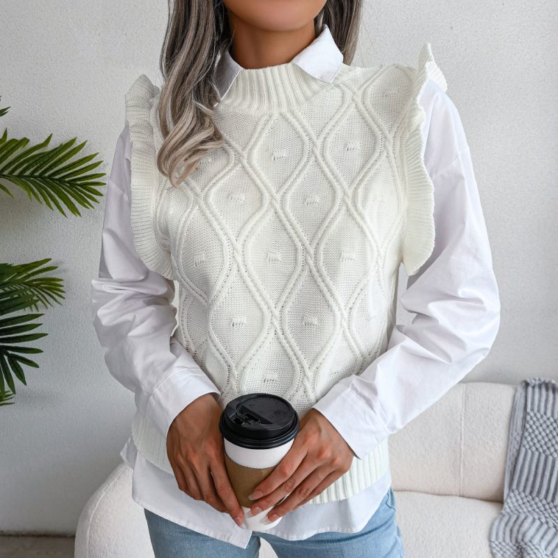 Diamond Knitted Vest - Image 3