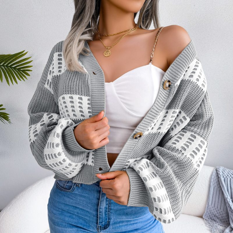 Lantern Sleeve Cardigan Coat - Autumn Winter Women's Fashion - Image 6