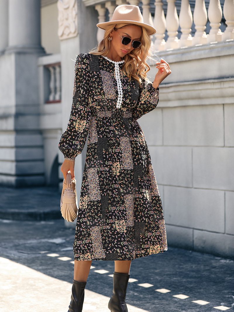 Women's Slim Fit Long-Sleeved Dress - Image 4
