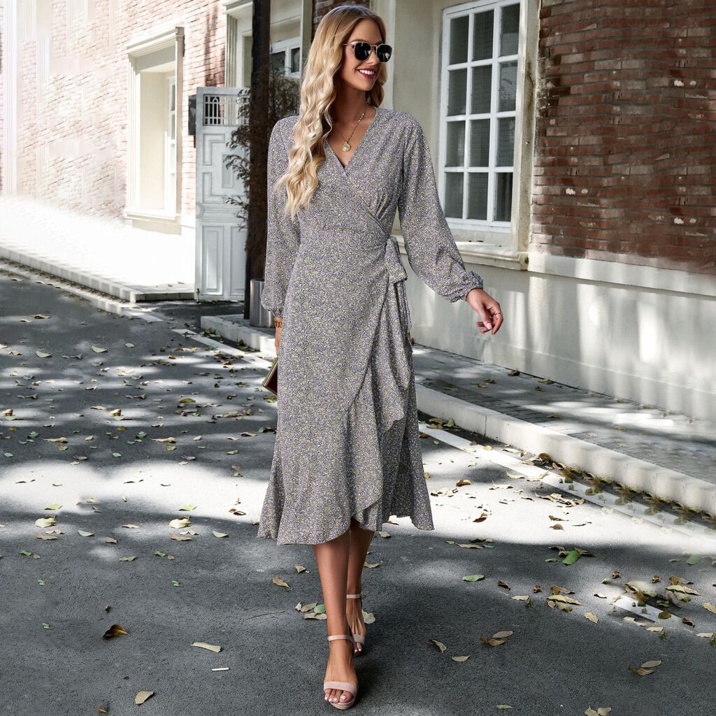 Floral Swing Dress - Women's Autumn/Winter - Image 2