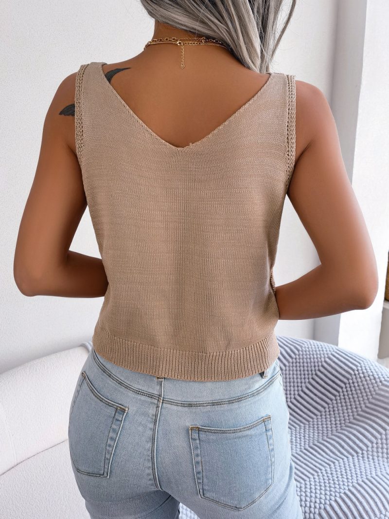 V-Neck Buttoned Cardigan - Image 11