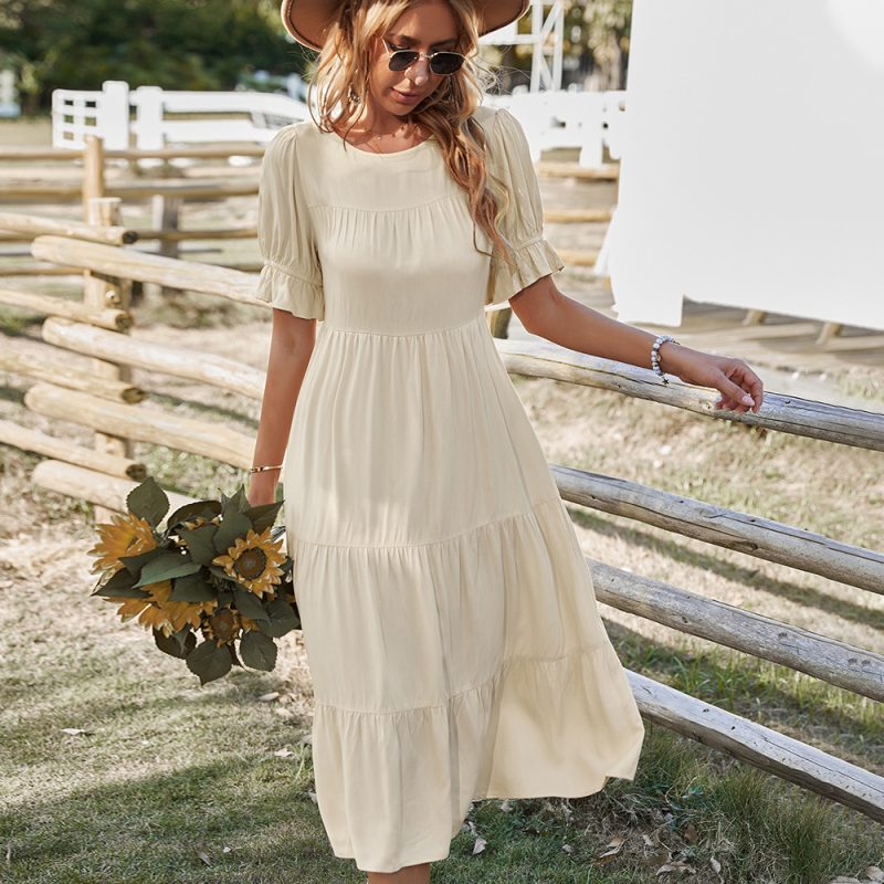 Solid Color Swing Dress - Spring/Summer - Image 2