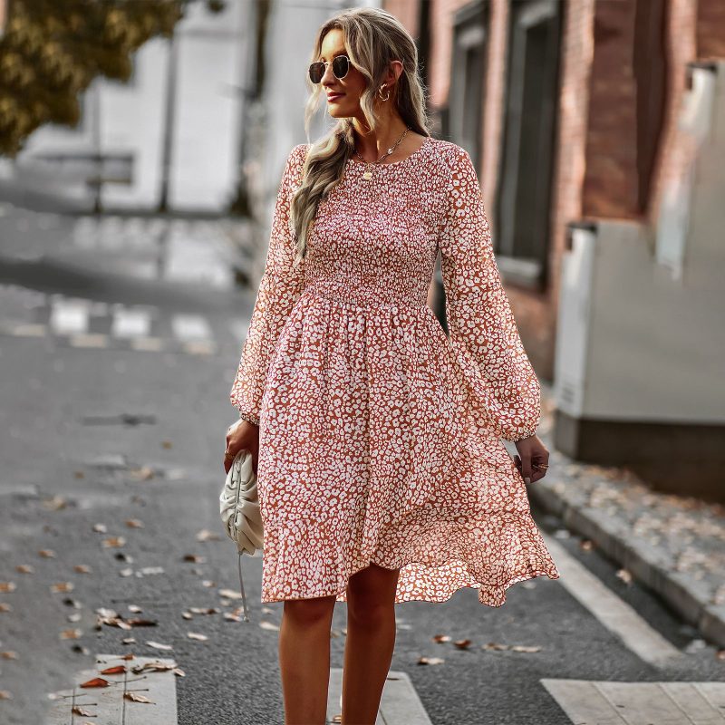 Crow Neck Casual Dress for Women - Image 3