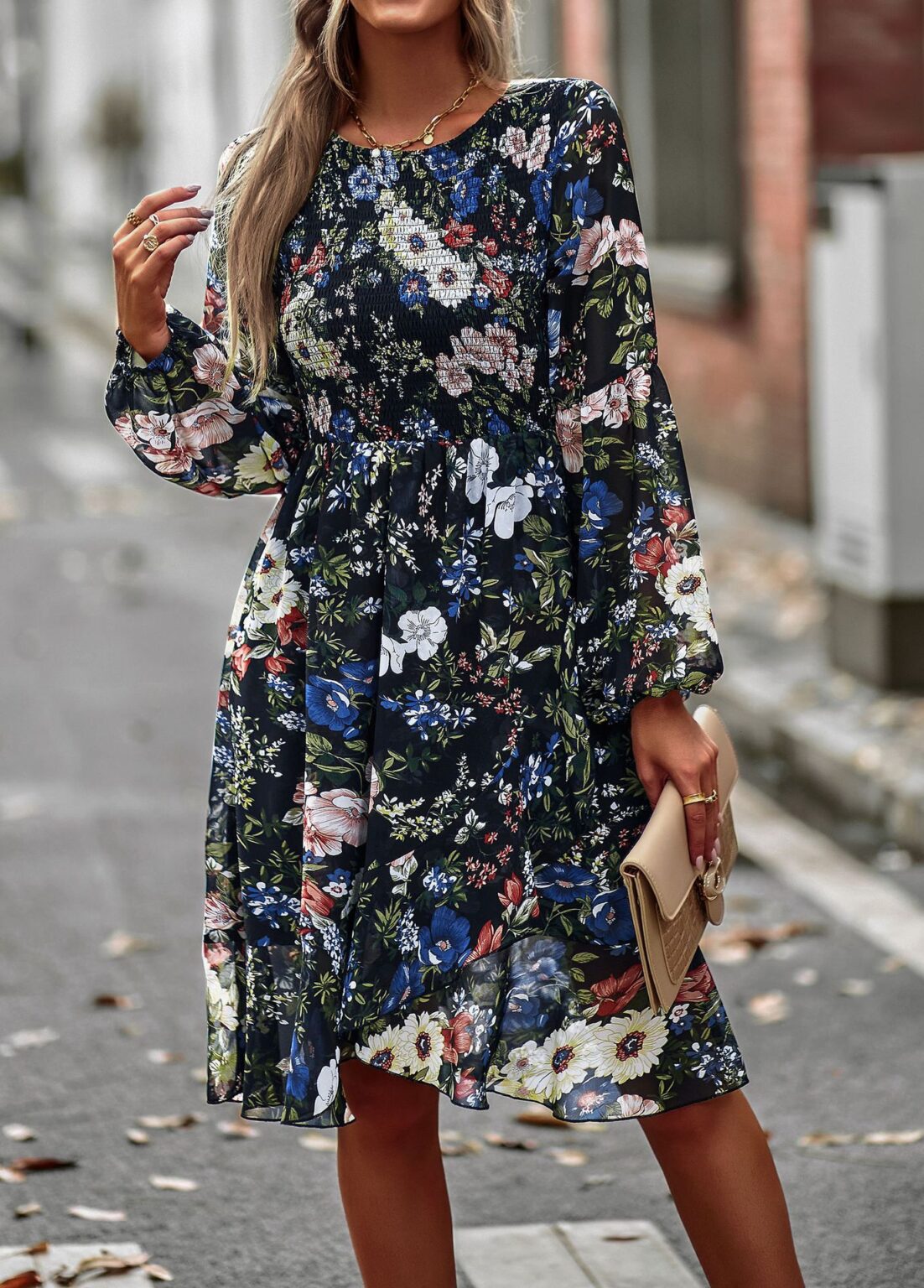 Crow Neck Casual Dress for Women - Image 7
