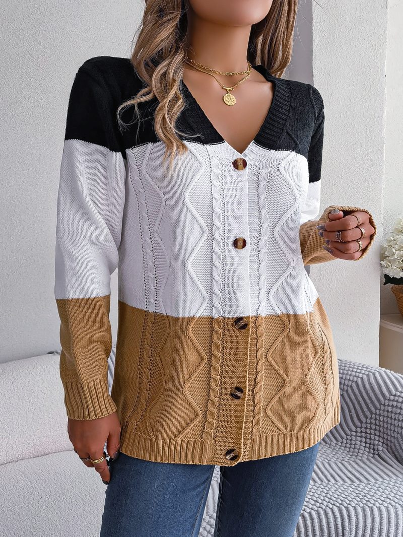 Button Long Sleeve Cardigan - Image 5