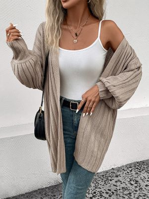 Long Sleeve Solid Color Cardigan