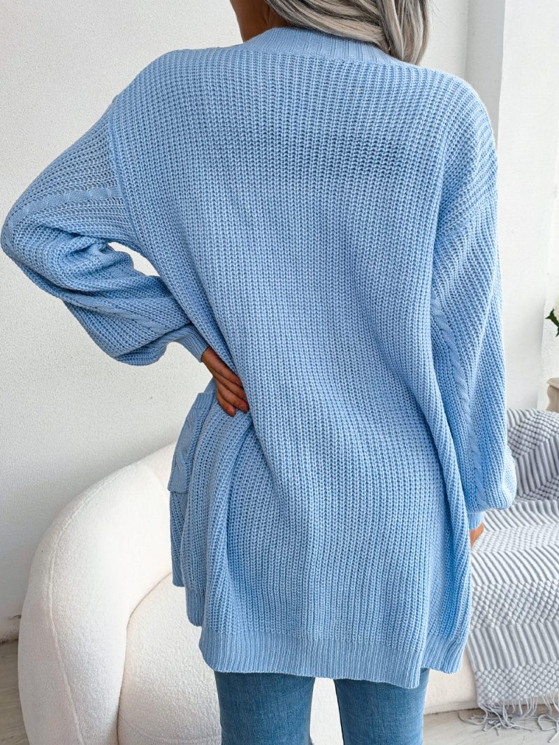 Twist Lantern Sleeve Cardigan Coa - Image 6