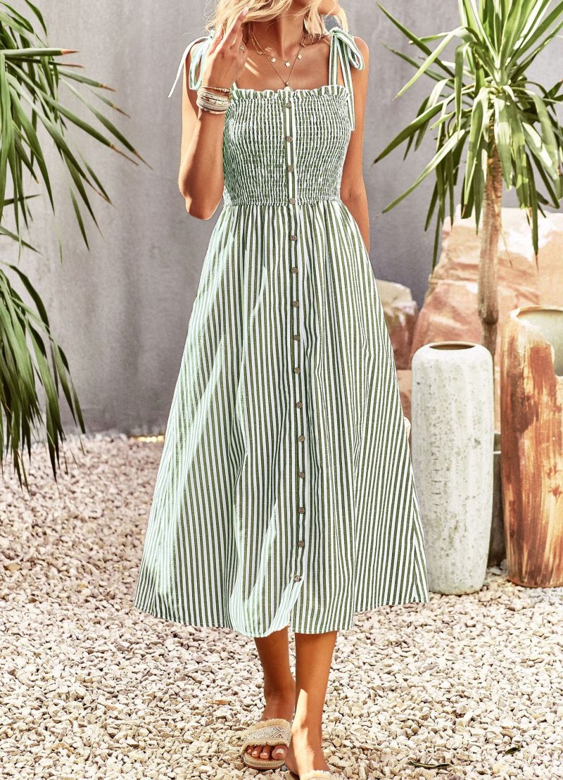 Elegant Striped Dress - Spring & Summer - Image 8