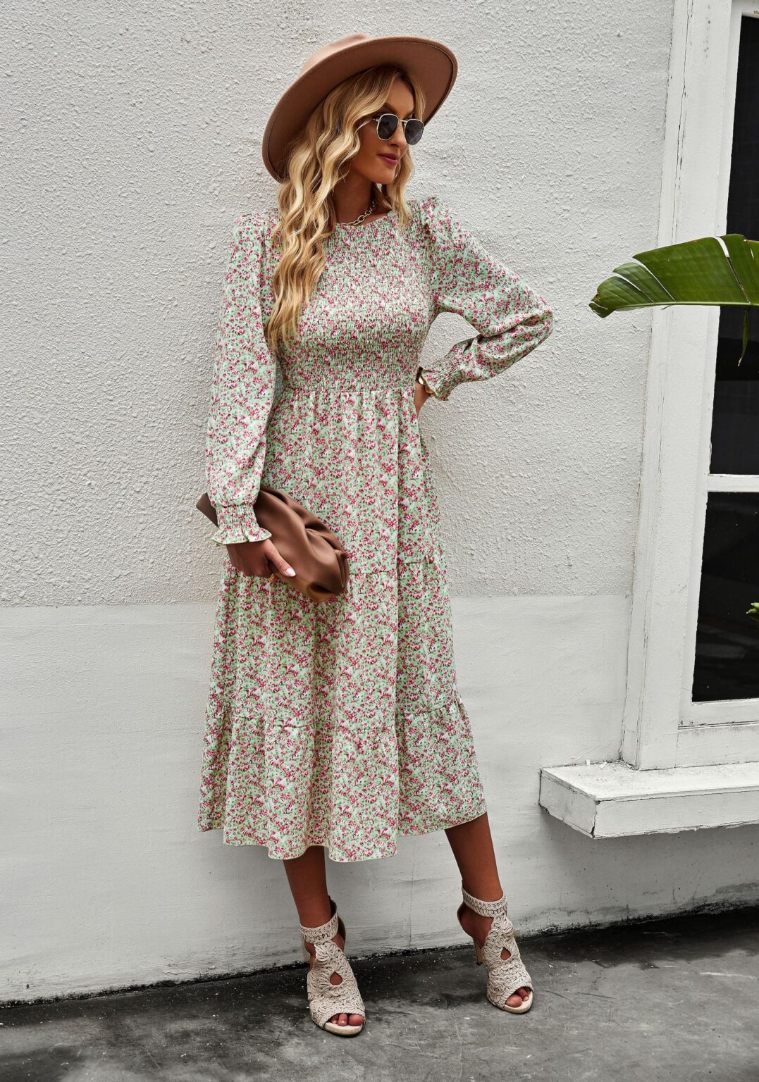 Four Seasons Floral Long Sleeve Dress - Image 11