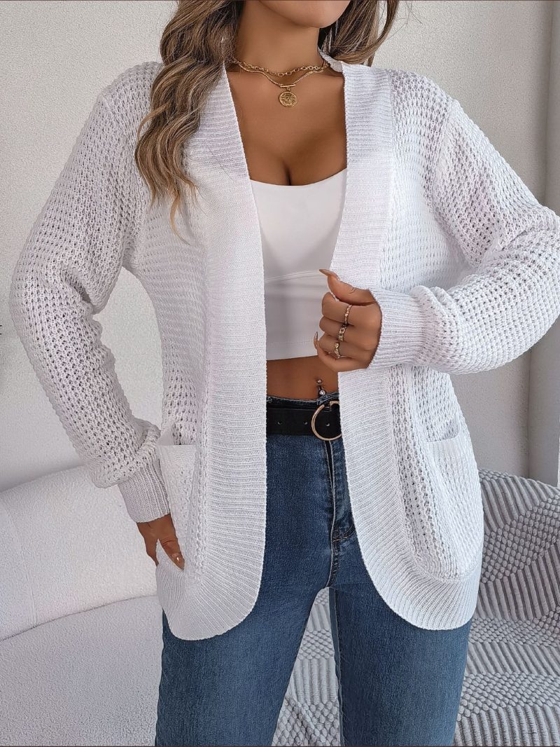 Long Sleeve Knit Sweater Cardigan - Image 5
