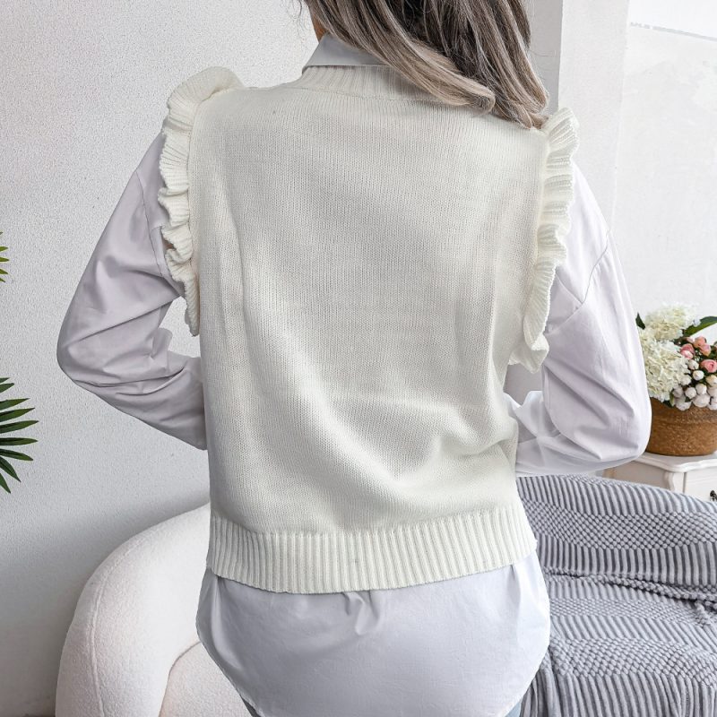 Diamond Knitted Vest - Image 5