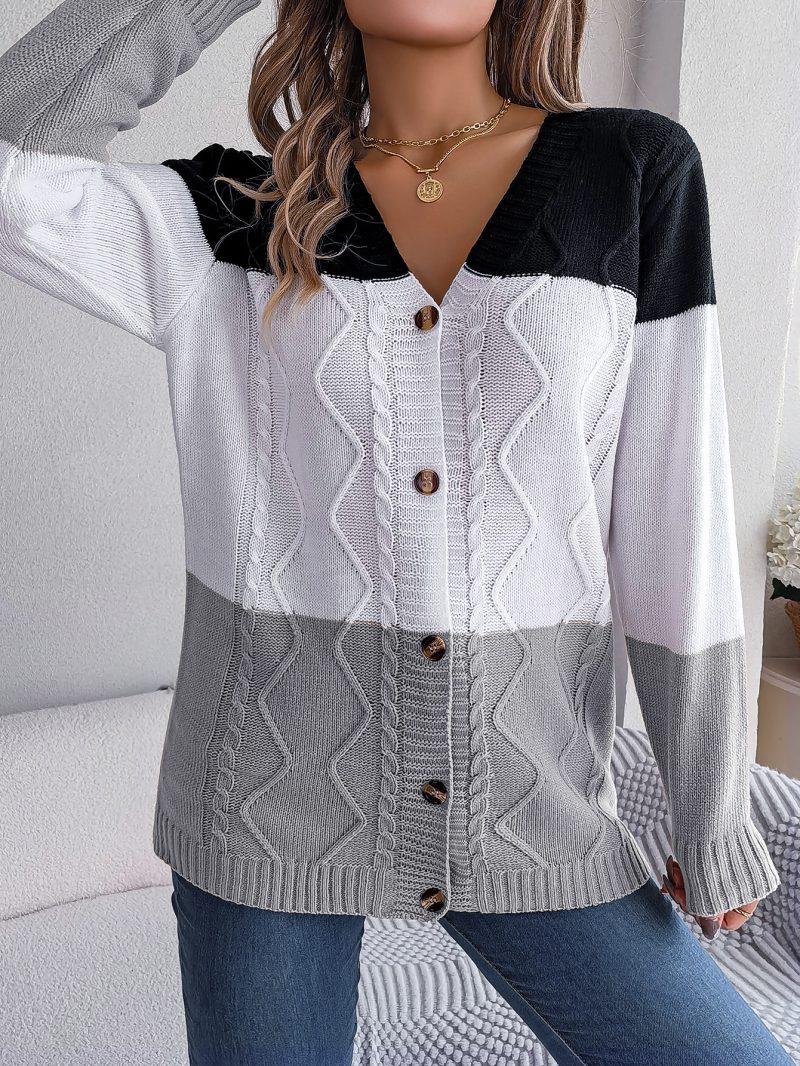 Button Long Sleeve Cardigan - Image 3