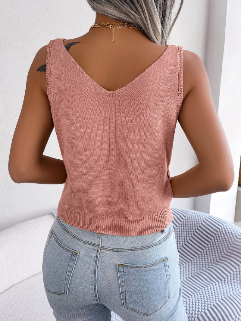V-Neck Buttoned Cardigan - Image 6