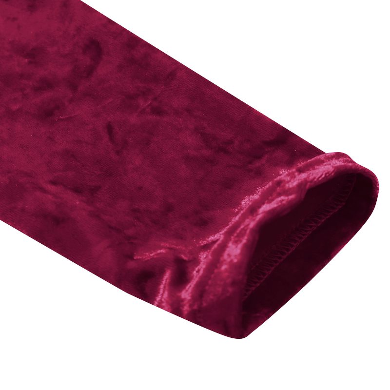 Stunning V-Neck Velvet Dress - Image 8