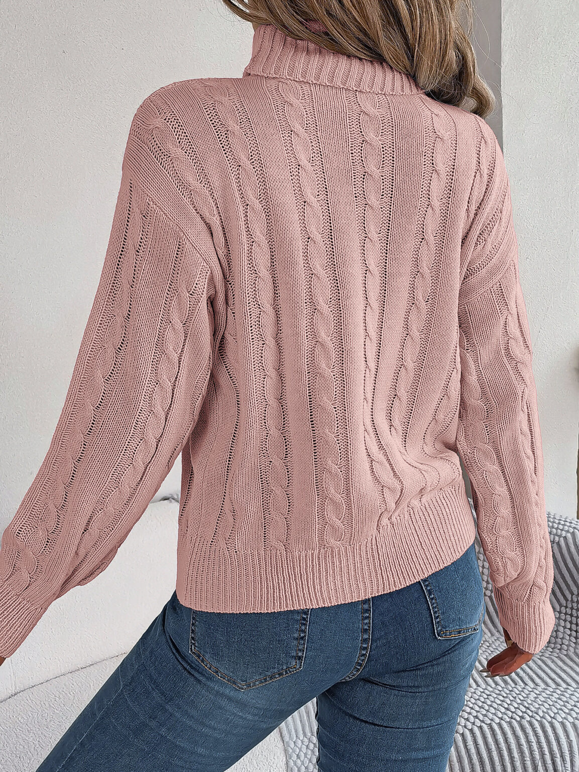 Twist Long Sleeve Turtleneck Sweater - Image 5