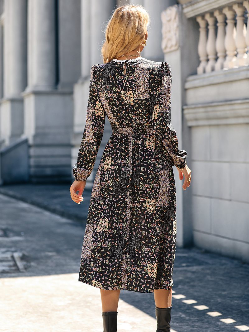 Women's Slim Fit Long-Sleeved Dress - Image 2