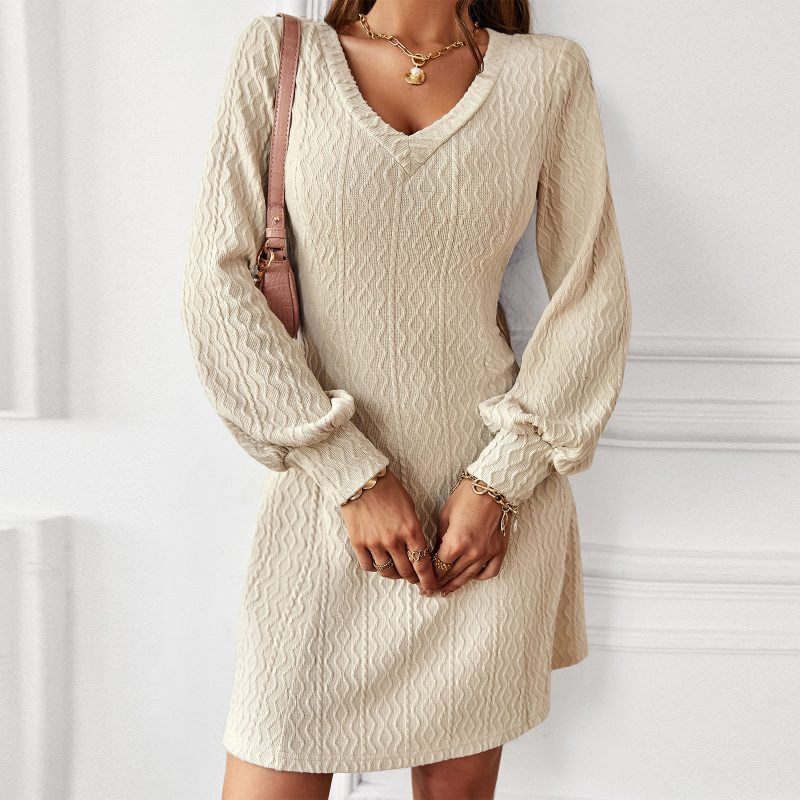 Sexy V-neck Waist Dress - Image 8