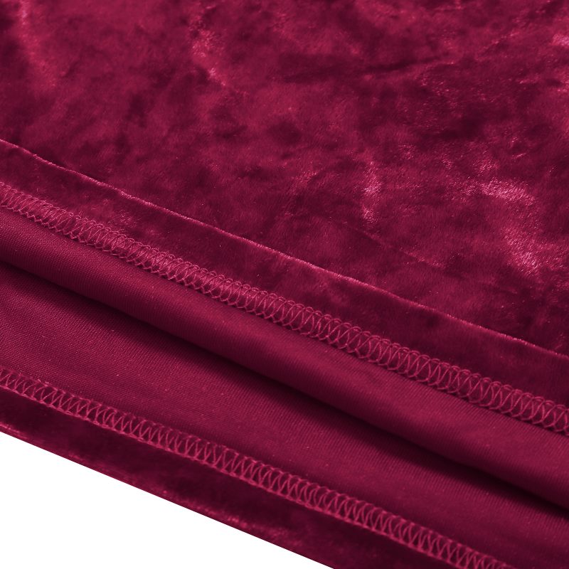 Stunning V-Neck Velvet Dress - Image 9