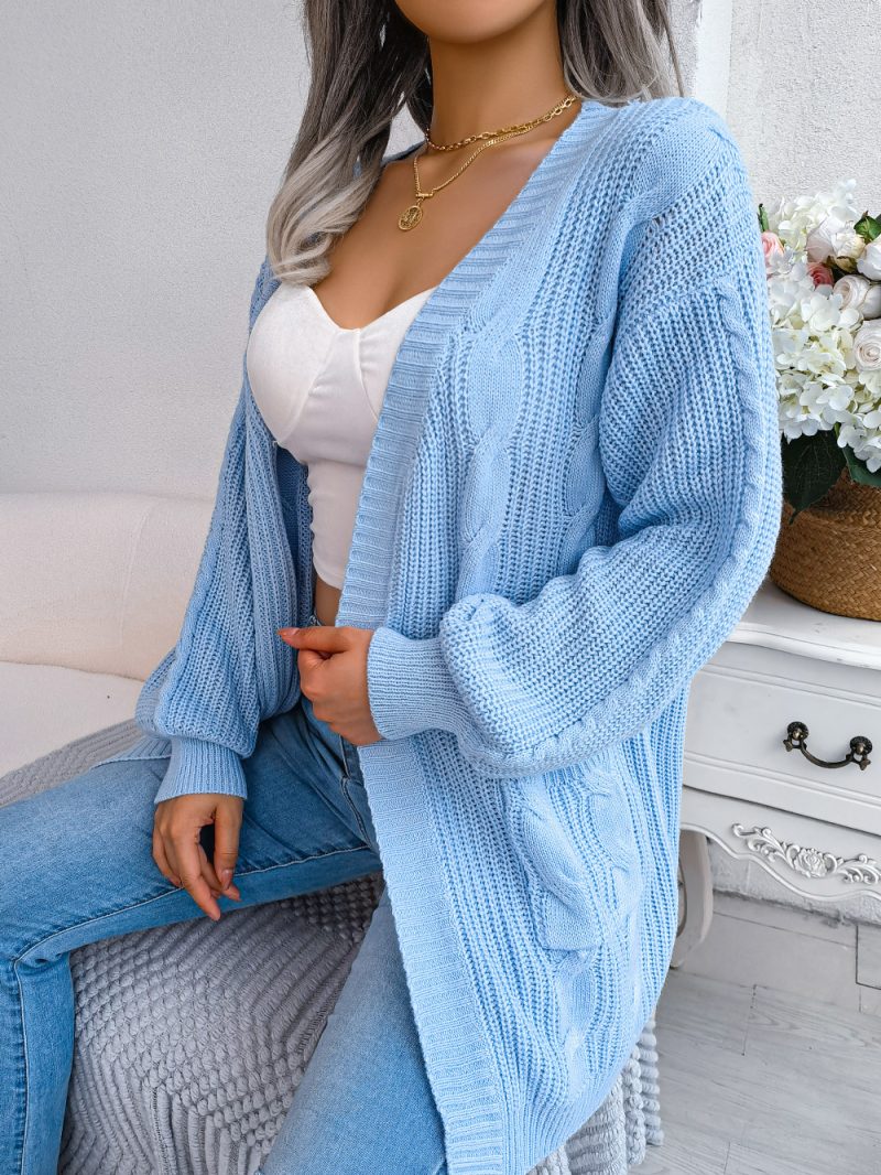 Twist Lantern Sleeve Cardigan Coa - Image 5