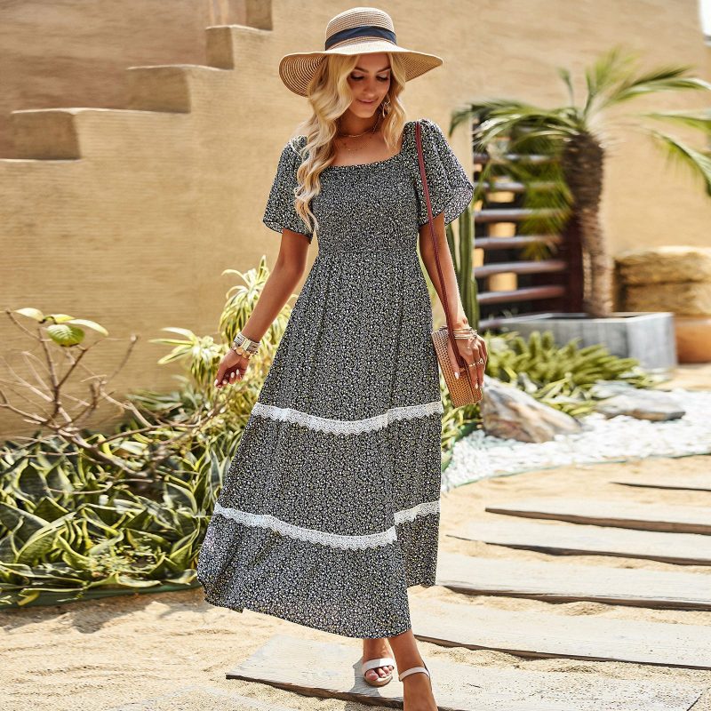 Elegant Off-Neck Summer Dress - Image 3