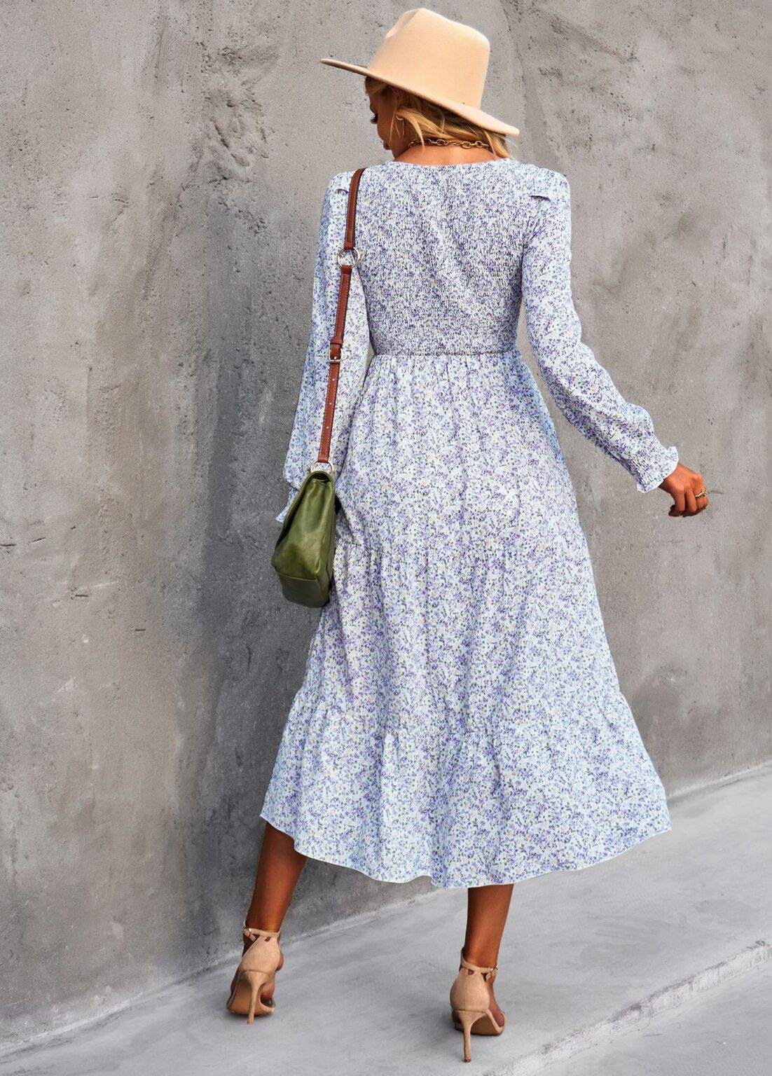 Four Seasons Floral Long Sleeve Dress - Image 7