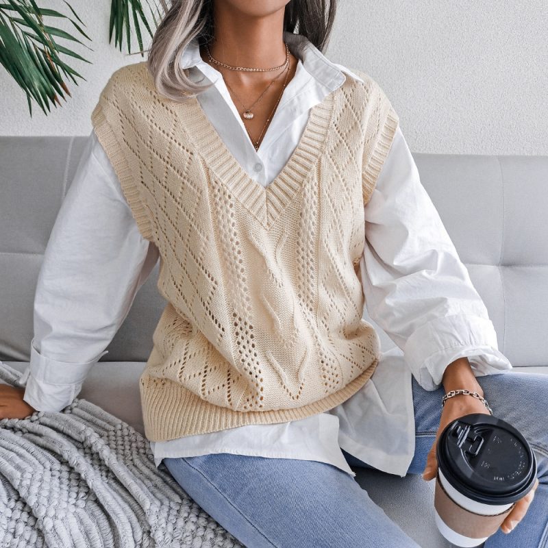Cutout Twist V-Neck Vest - Image 6