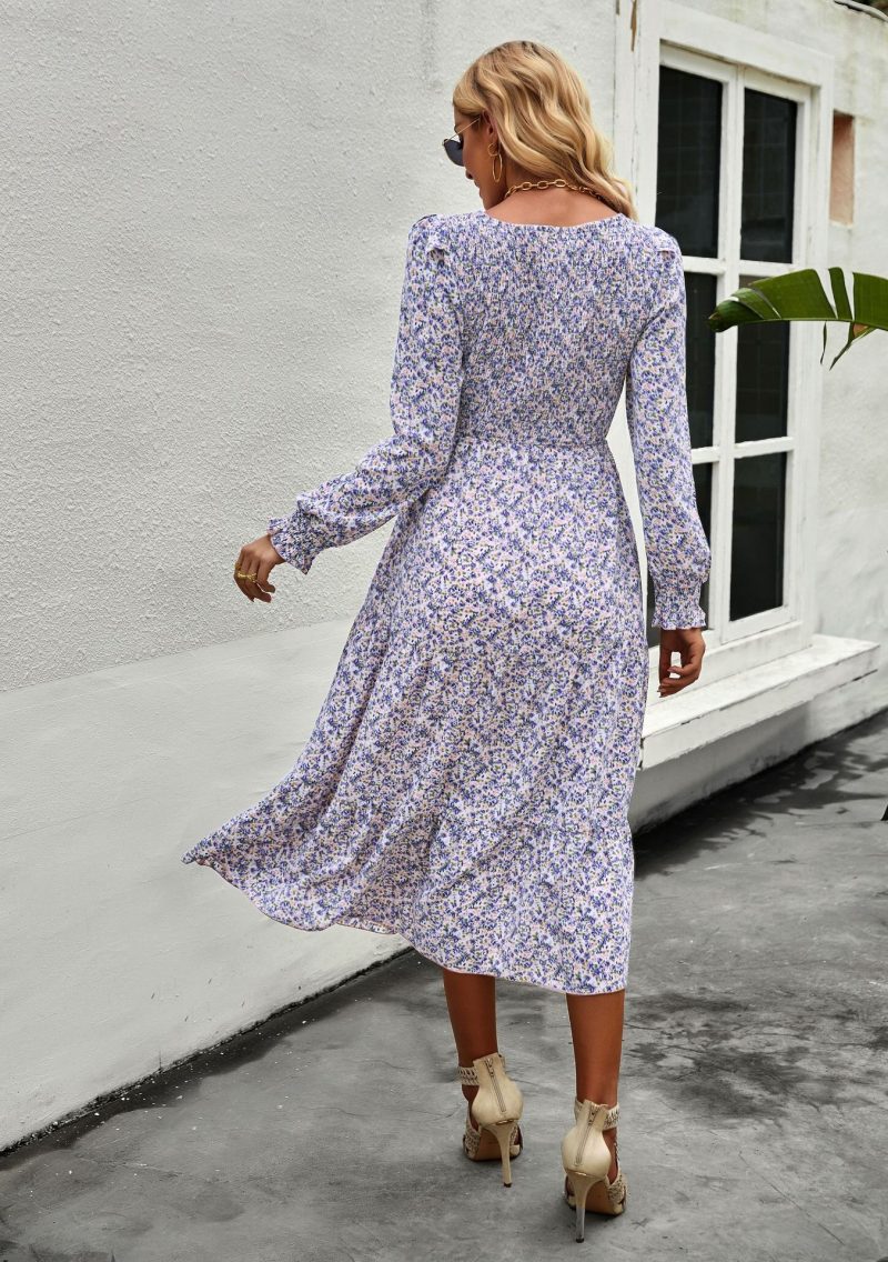 Four Seasons Floral Long Sleeve Dress - Image 10