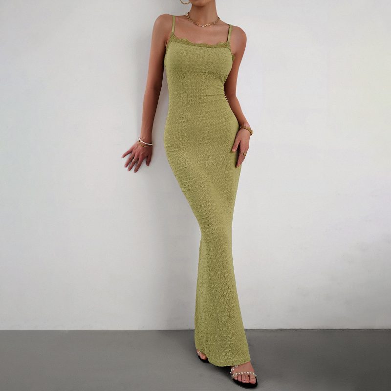 Slim Strap Dress - Autumn - Image 3