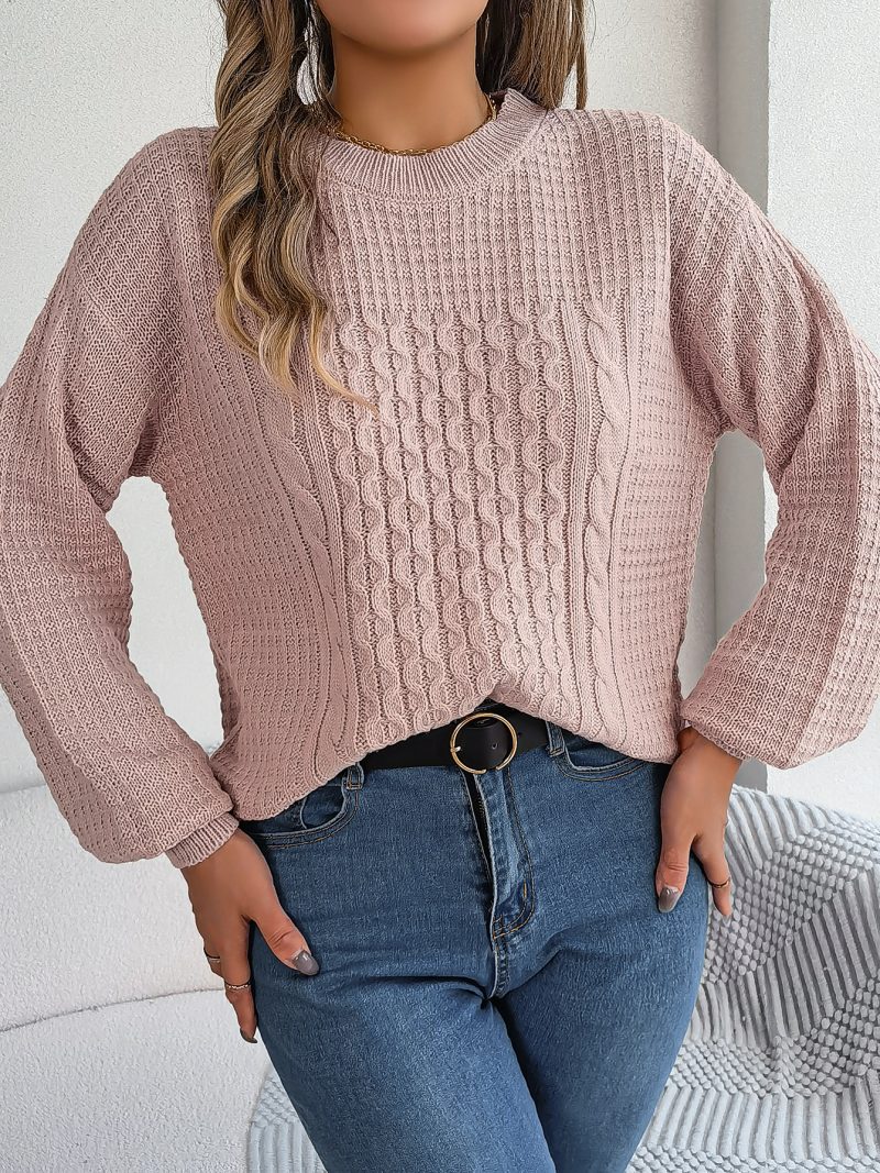 Twist Lantern Sleeve Pullover Sweater - Image 7